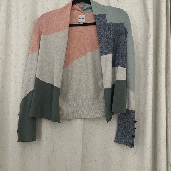 New Look Multicolor Open Front Cardigan - Picture 5 of 8